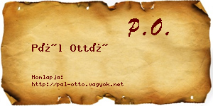 Pál Ottó névjegykártya