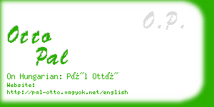 otto pal business card